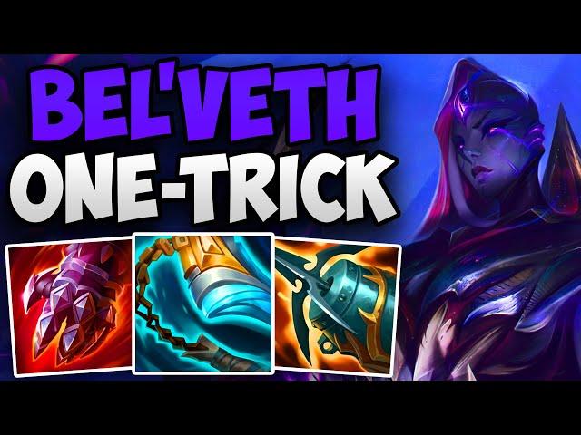 BEL'VETH ONE-TRICK DOMINATES A CHALLENGER GAME! | CHALLENGER BEL'VETH JUNGLE GAMEPLAY | Patch 14.12