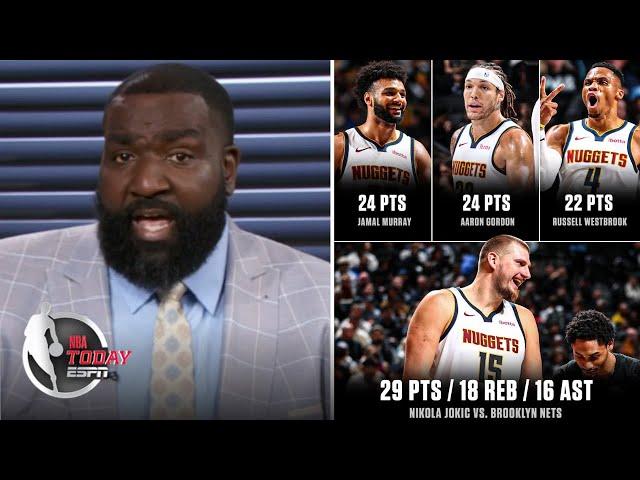 NBA Today | Perk reacts to Nikola Jokic & Russell Westbrook drive Nuggets to overtime win over Nets