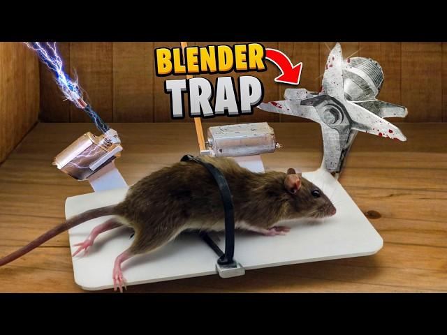 I Invented BRUTAL Modern Blender Rat Trap!