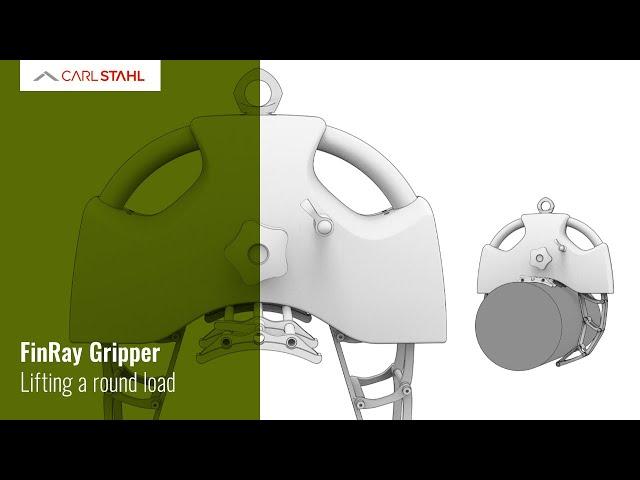 Bionic FinRay Gripper by Carl Stahl - Lifting a round load | Carl Stahl