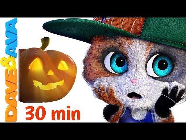   Five Little Kittens | Halloween Songs | Scary Nursery Rhymes from Dave and Ava 