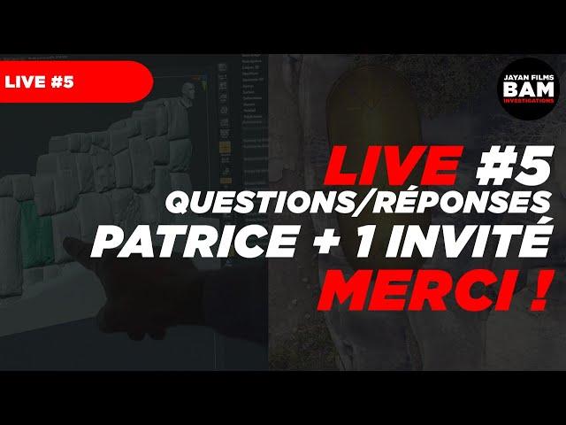 Vos questions et l'invité du live