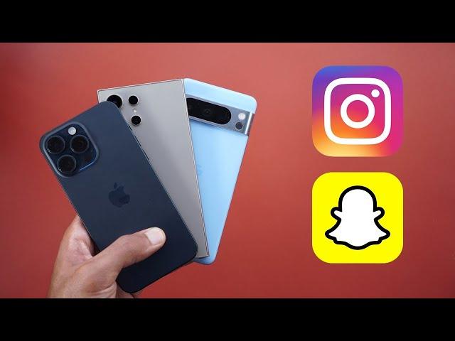 iOS vs OneUI vs Android - Social Media Apps (Instagram & Snapchat)