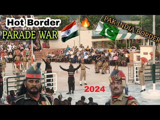 India Pakistan Hottest Border Parade Ceremony Ganda Singh Border Independence Day 14th August 2024