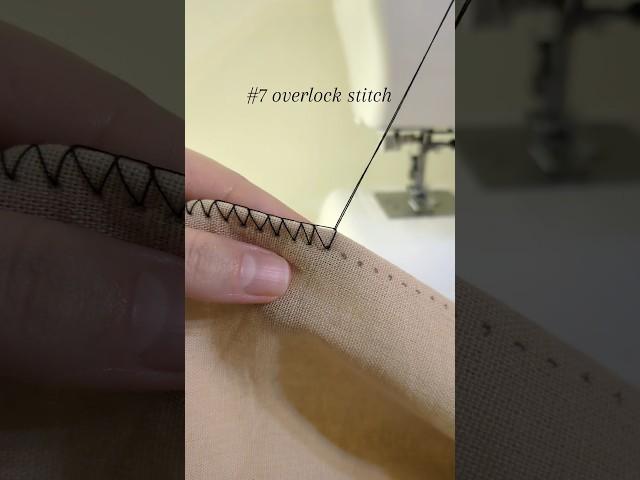 10 stitches you need to know #7 how to sew an overlock stitch #sewing #sewingforbeginner #handstitch