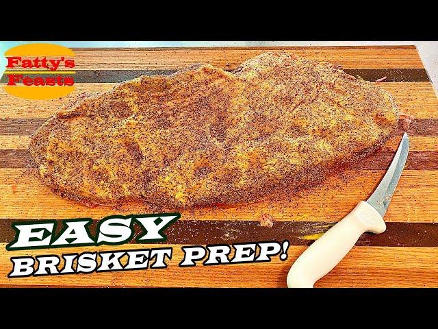 HOW TO SMOKE A BRISKET PART 1 | Trimming & Seasoning | Fatty's Feasts