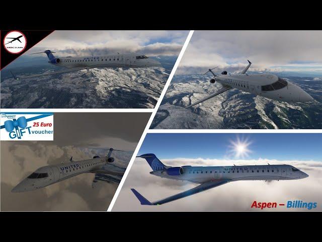 MFS2020 Aerosoft CRJ Channel Debut | Aspen-Billings Route Request | + Another Giveaway!