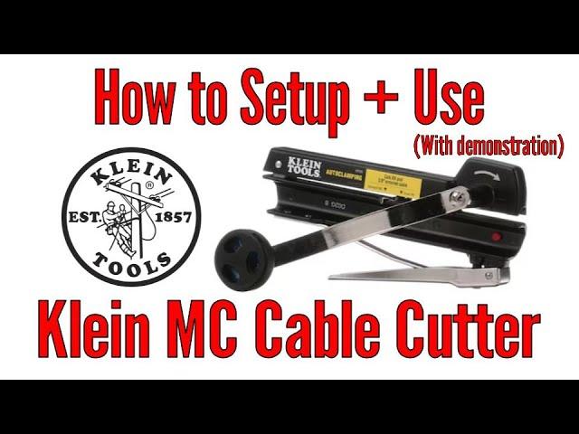 Field setup+demo of Klein Tools MC Cable Cutter