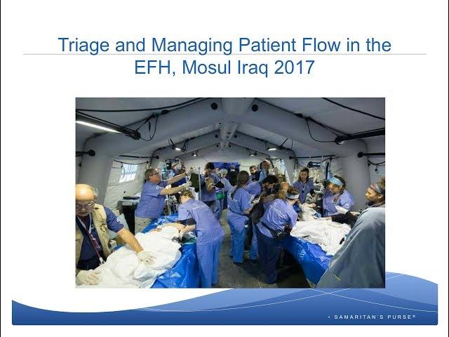 Webinar: Triage and Patient Flow Management in the Emergency Field Hospital