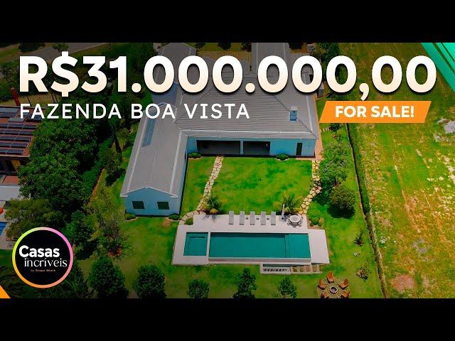 LINDA MANSÃO À VENDA | FAZENDA BOA VISTA | 5 SUÍTES! R$31.000.000,00