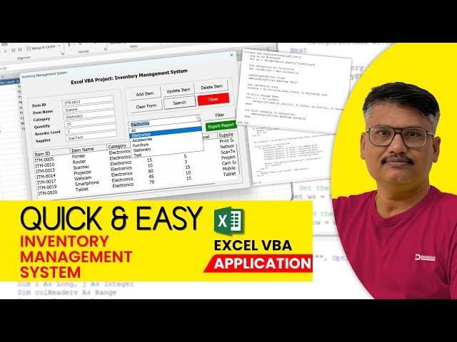 Excel VBA: Inventory Management System | Step-by-Step Tutorial