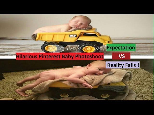 Hilarious Pinterest Baby Photoshoot - Expectation vs Reality Fails !