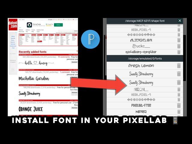 How to Download And Install Fonts In PixelLab | Step By Step Tutorial