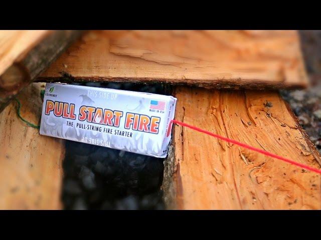 Pull String Fire Starter - "Pull Start Fire"