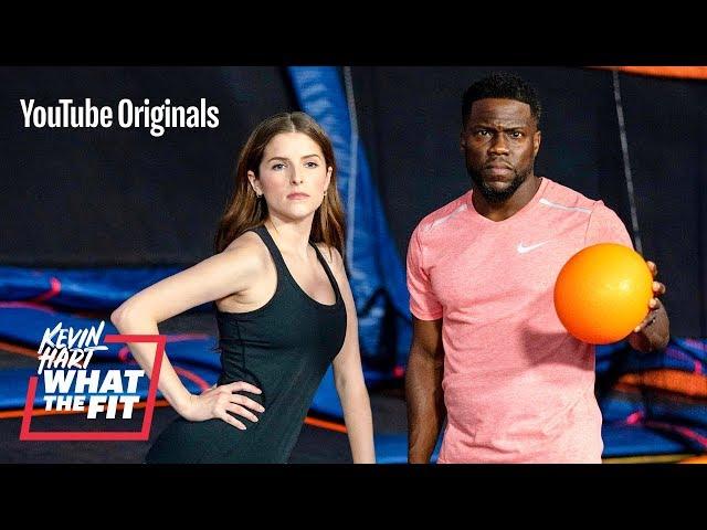 Trampoline Dodgeball with Anna Kendrick and Kevin Hart