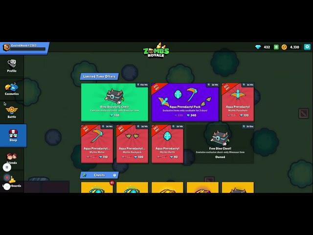 Opening Free Dino Chest | Zombsroyale.io #shorts