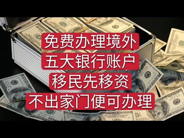 移民先移资，免费办理五大境外银行账户，让你足不出户便可办理。实现资金自由转移。