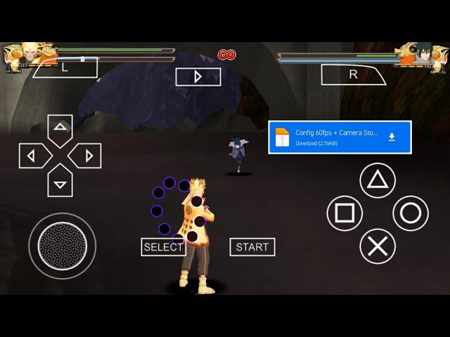Naruto Ultimate Ninja Impact Config 60FPS + Camera Test Gameplay PPSSPP Android
