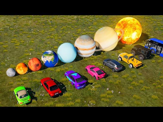 Cars vs Planet Portals -  BeamNG.drive