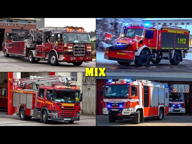 [EMERGENCY RESPONSE MIX - January 2025] - Fire Trucks from Germany, the USA & Hong Kong responding!