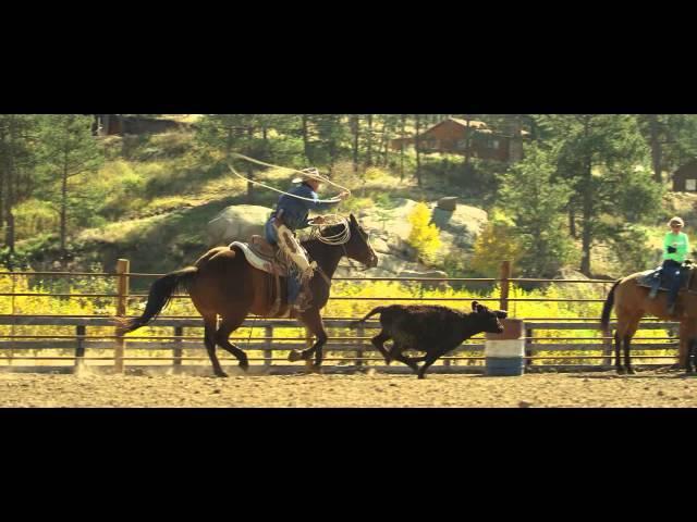 Slow Motion Cowboy Cattle Roping