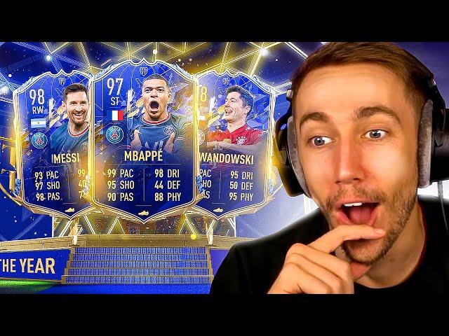 HUGE TOTY ATTACKERS PACK OPENING! (FIFA 22 TEAM OF THE YEAR)