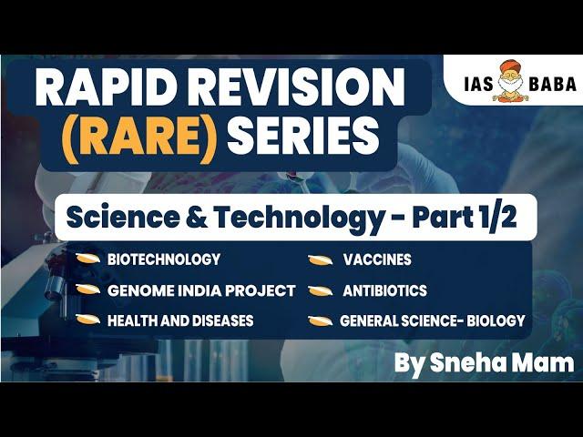 Complete Science And Technology in 11 Hours| Part 1| UPSC PRELIMS 2023