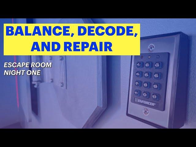 Live Escape Room Night 1: Balance, Decode, and Repair | Building Stuff with NOVA Livestream