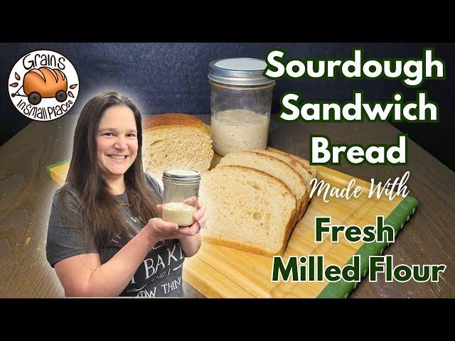 Sourdough Sandwich Bread Made With Fresh Milled Flour