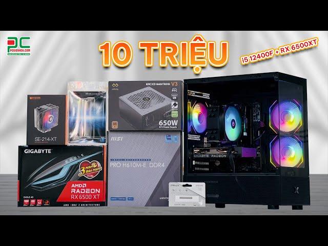 Chỉ với 10 TRIỆU có ngay PC FULL NEW | i5 12400F + RX 6500XT | Ship Toàn Quốc