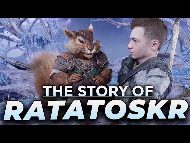 God of War Ragnarok The Story of Ratatoskr the Magical Squirrel - All Scenes + Funniest Moments