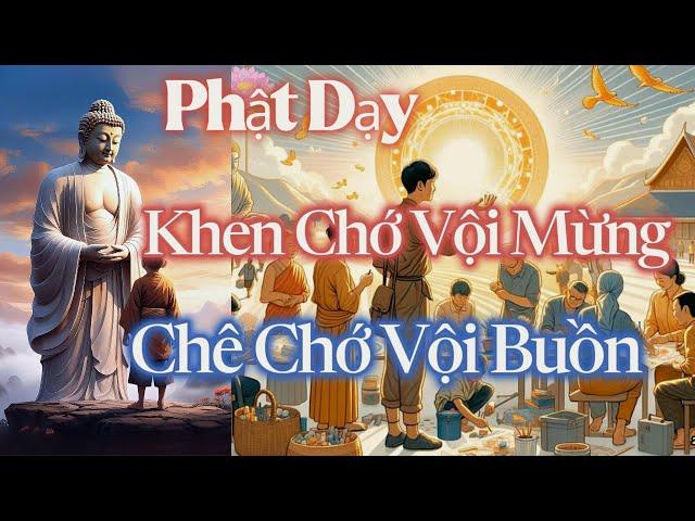 Phật Dạy Khen Chớ Vội Mừng, Chê Chớ Vội Buồn | Lời Phật Dạy