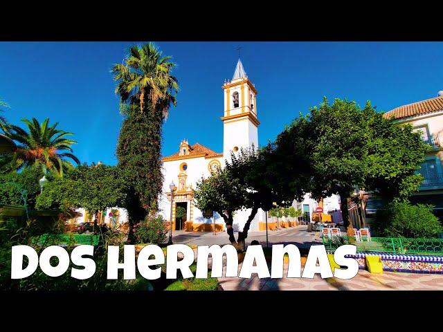 Dos Hermanas town walk  Spain (Sevilla) Siesta Walking Tour / Relaxing city Sounds ASMR