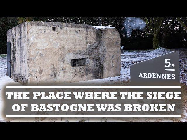 The EXACT spot where General Patton's 3rd Army BROKE THROUGH to Bastogne