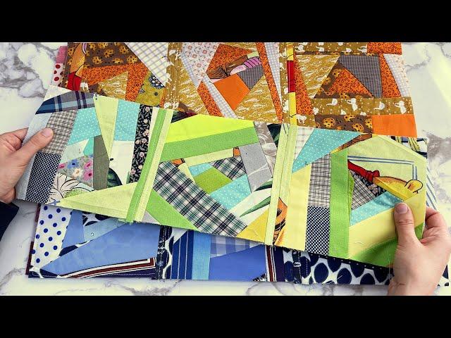 Sewing with scraps: How to make a patchwork carpet