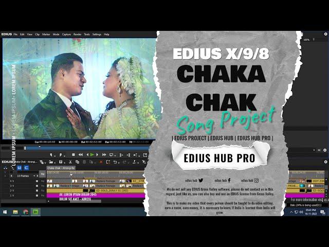 Chaka Chak  Atrangi Re | edius project | edius hub | edius hub pro