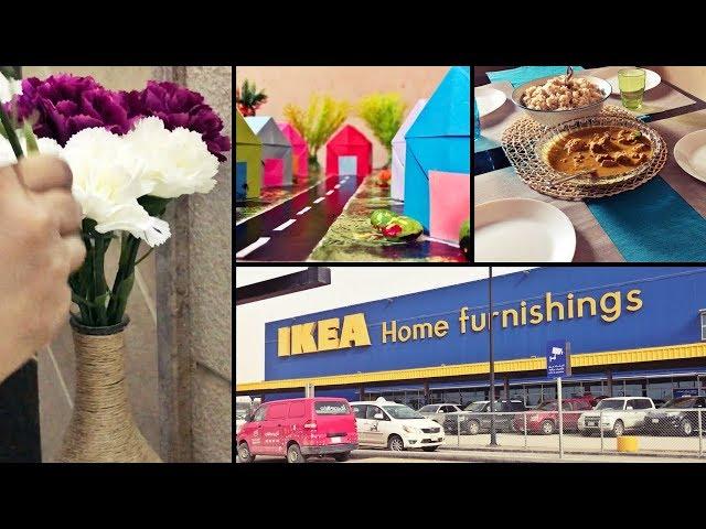 Weekend Vlog/Instant Dosa & Curd Chutney/Easy Chicken Curry/Shopping at IKEA/School Craft