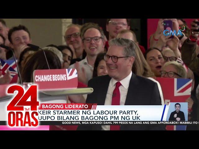 Keir Starmer ng Labour Party, uupo bilang bagong Prime Minister ng United Kingdom | 24 Oras