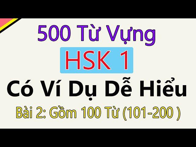 [ Bài 2 ] 500 từ vựng tiếng Trung HSK 1 mới nhất có ví dụ