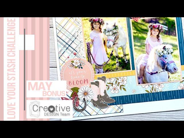Double Page Scrapbook Layout / Love Your Stash Challenge With The Creative Design Team