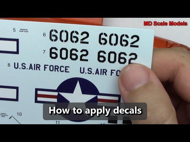 How to apply decals to a plastic model kit