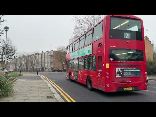 Buses in Enfield Wash on 27th December 2024