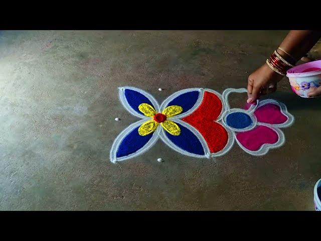 newyear simple padi kolam 3*3 sankranti chukala diyamuggulu margazhi kolangalbhokispecial