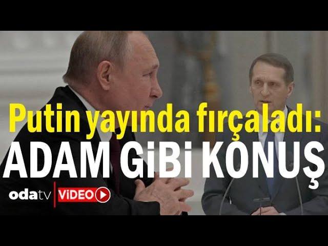 Putin Canlı Yayında Fırçaladı : Adam Gibi Konuş