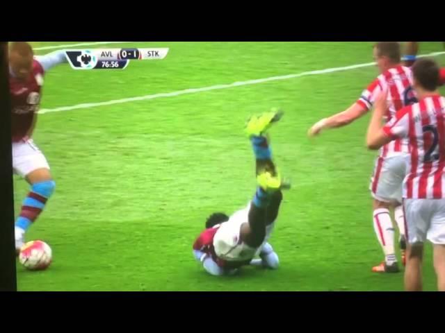 Micah Richards dive Fail vs Stoke