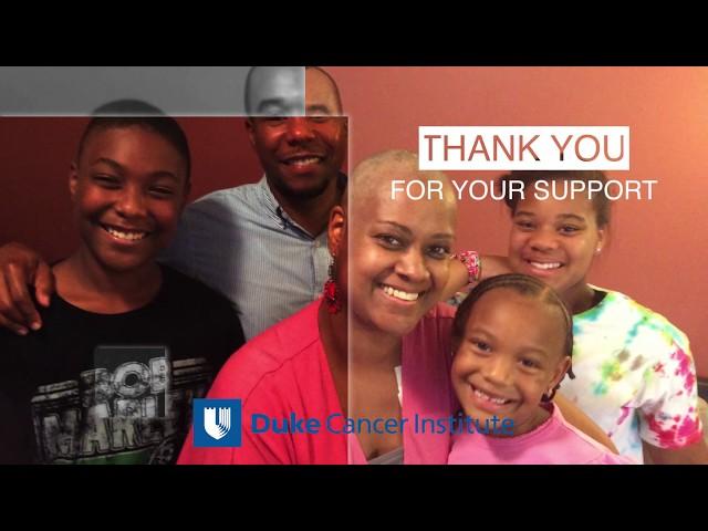 Duke cancer patient grateful for treatment and support