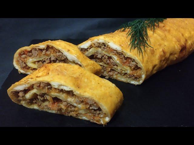 Быстрый рецепт вкусной закуски! Без теста.