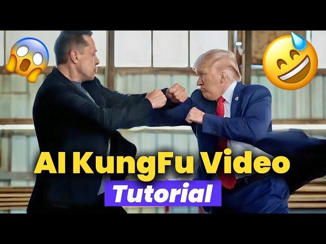 How to Make AI Kungfu Video with Hailuo AI | Viral Kungfu AI Video Tutorial