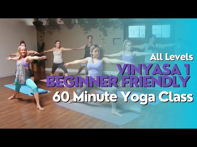 60 Minute Yoga Class - Vinyasa 1 Beginner Friendly Flow