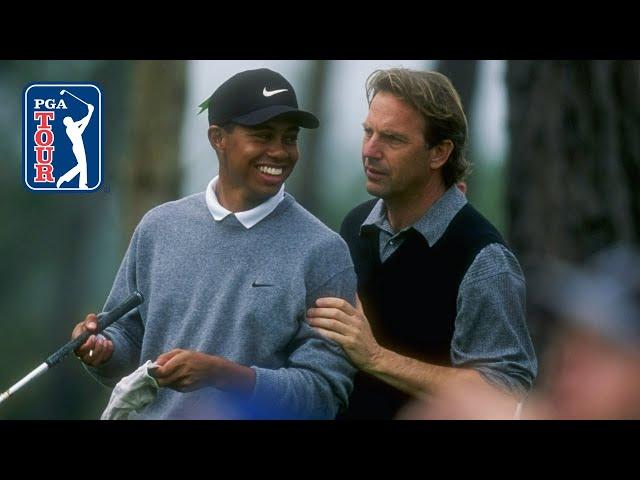 Tiger Woods and Kevin Costner's extended highlights | 1997 Pebble Beach